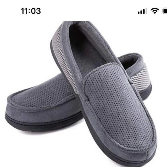 NWT ULTRAIDEAS MOCCASINS SLIPPERS‎ MEMORY FOAM SIZE 11 - Picture 1 of 8
